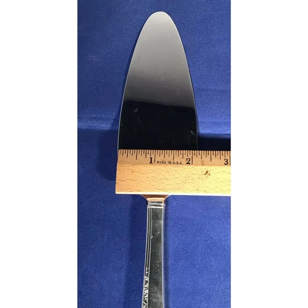 Pie Tarte Server Silver Plate Handle Stainless Blade 9 3/4